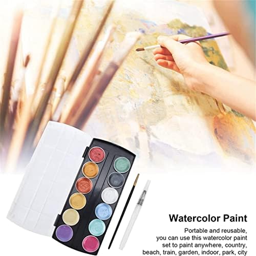 LIUZH, Акварел Боя 12 Цвята, Набор от Едноцветни Акварельных Бои, Арт Пигменти За Рисуване, Арт, Определени за Colorization